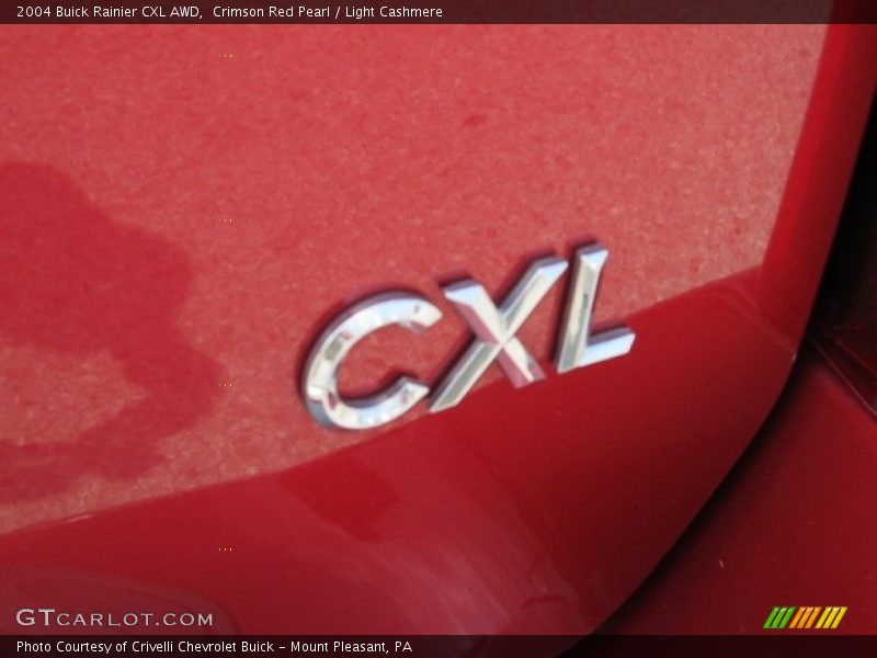 Crimson Red Pearl / Light Cashmere 2004 Buick Rainier CXL AWD