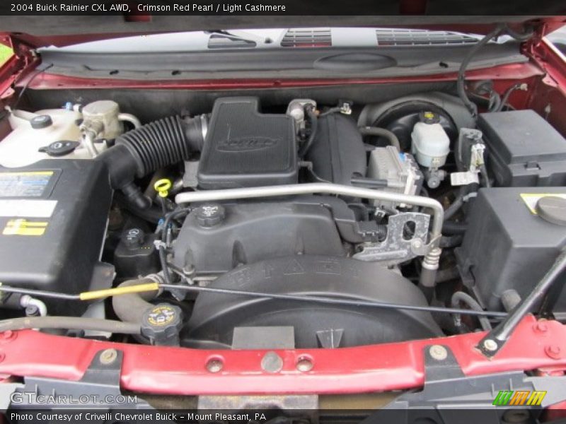 Crimson Red Pearl / Light Cashmere 2004 Buick Rainier CXL AWD