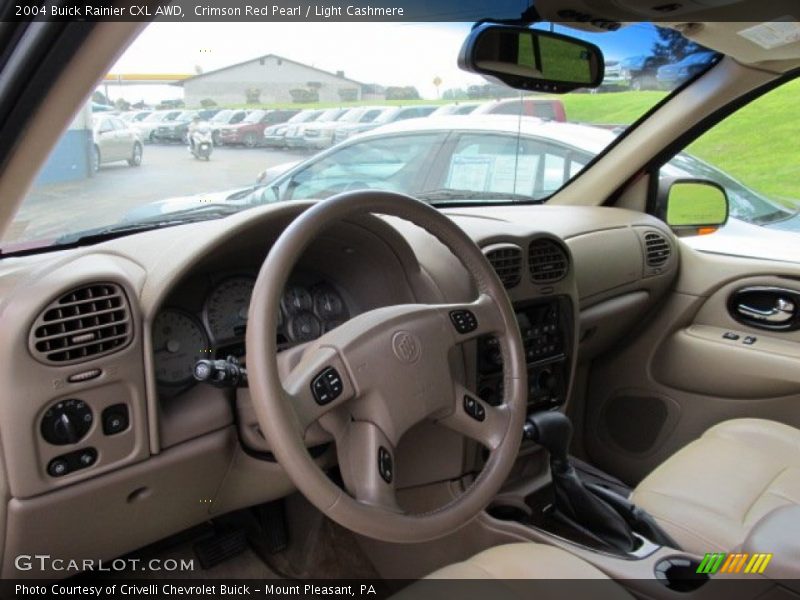 Crimson Red Pearl / Light Cashmere 2004 Buick Rainier CXL AWD