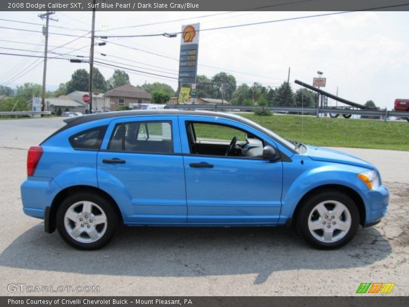 Surf Blue Pearl / Dark Slate Gray/Blue 2008 Dodge Caliber SXT