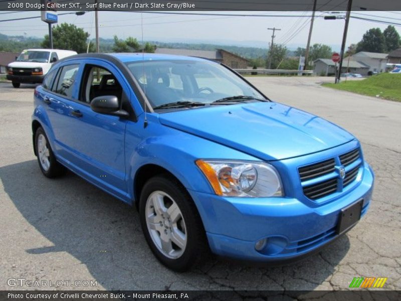 Surf Blue Pearl / Dark Slate Gray/Blue 2008 Dodge Caliber SXT