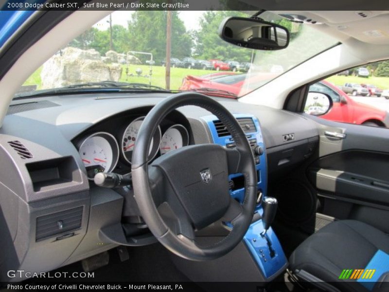 Surf Blue Pearl / Dark Slate Gray/Blue 2008 Dodge Caliber SXT