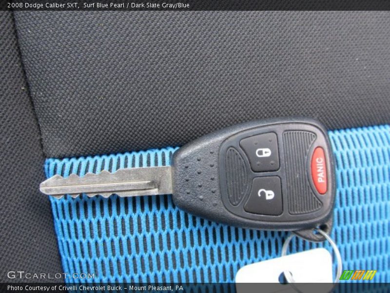 Surf Blue Pearl / Dark Slate Gray/Blue 2008 Dodge Caliber SXT