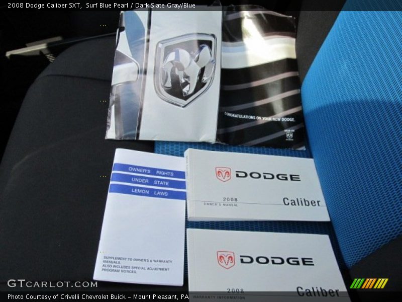 Surf Blue Pearl / Dark Slate Gray/Blue 2008 Dodge Caliber SXT