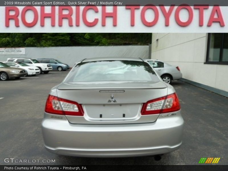 Quick Silver Pearl / Medium Gray 2009 Mitsubishi Galant Sport Edition