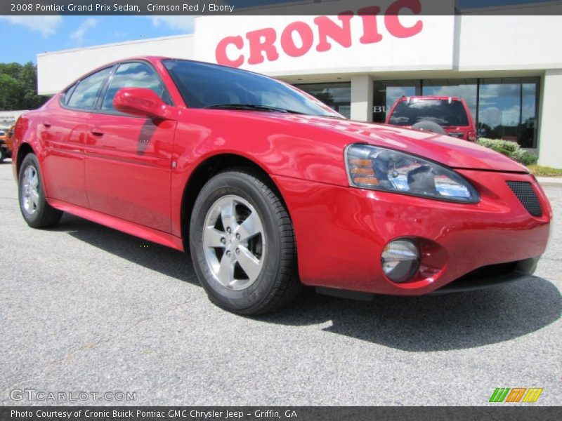 Crimson Red / Ebony 2008 Pontiac Grand Prix Sedan