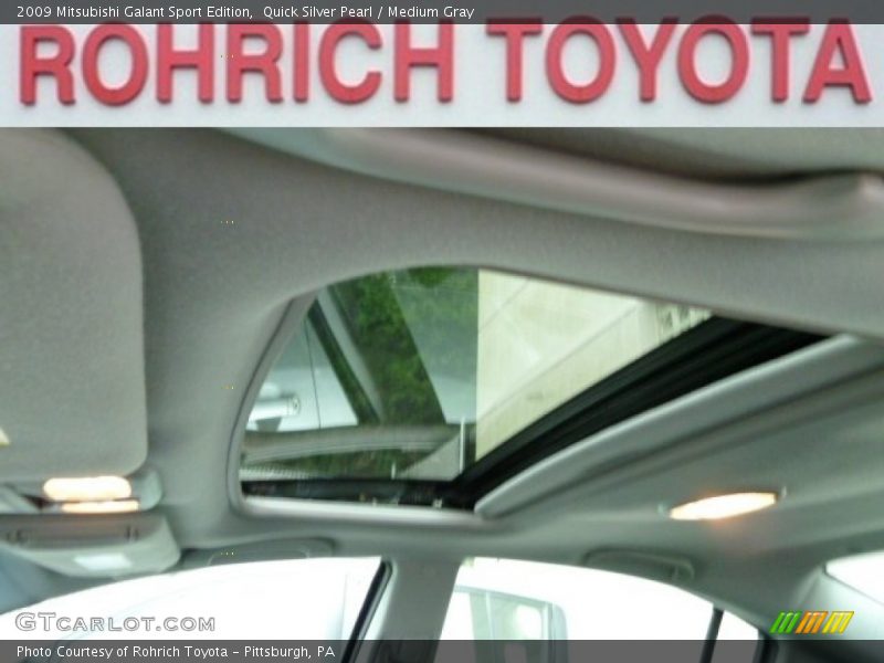 Quick Silver Pearl / Medium Gray 2009 Mitsubishi Galant Sport Edition