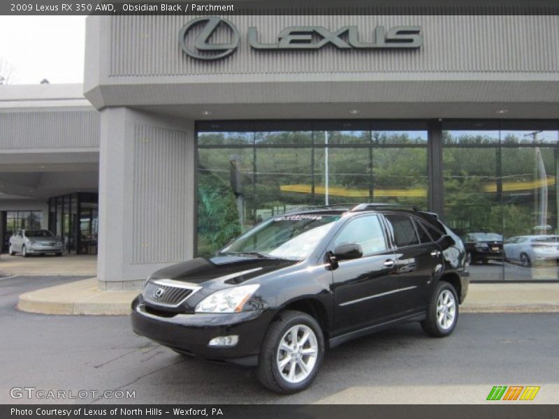 Obsidian Black / Parchment 2009 Lexus RX 350 AWD