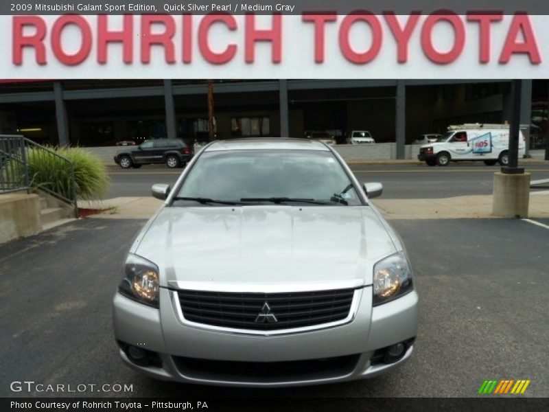 Quick Silver Pearl / Medium Gray 2009 Mitsubishi Galant Sport Edition