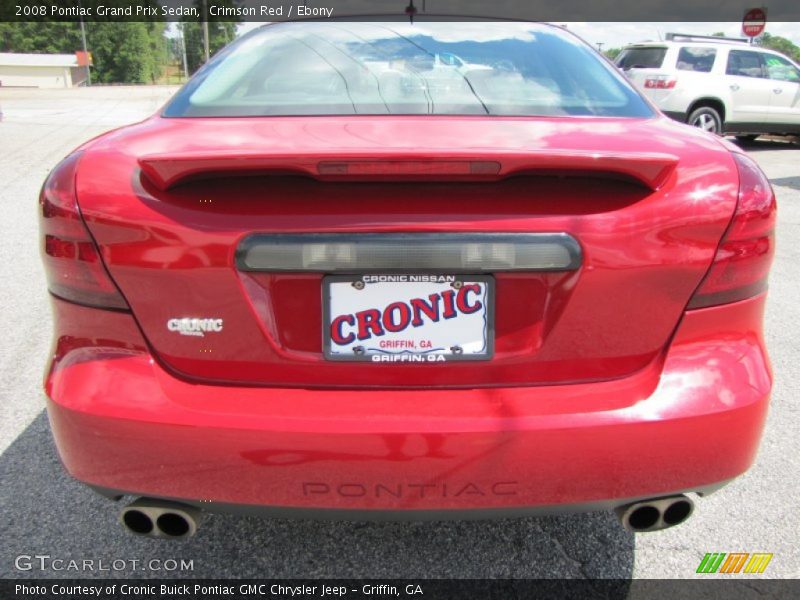 Crimson Red / Ebony 2008 Pontiac Grand Prix Sedan