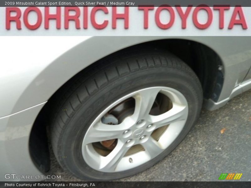 Quick Silver Pearl / Medium Gray 2009 Mitsubishi Galant Sport Edition