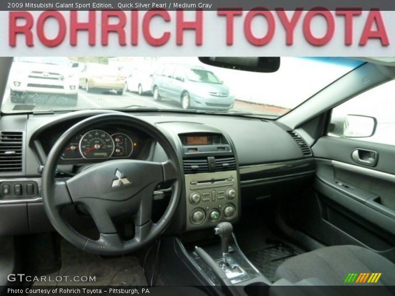 Quick Silver Pearl / Medium Gray 2009 Mitsubishi Galant Sport Edition
