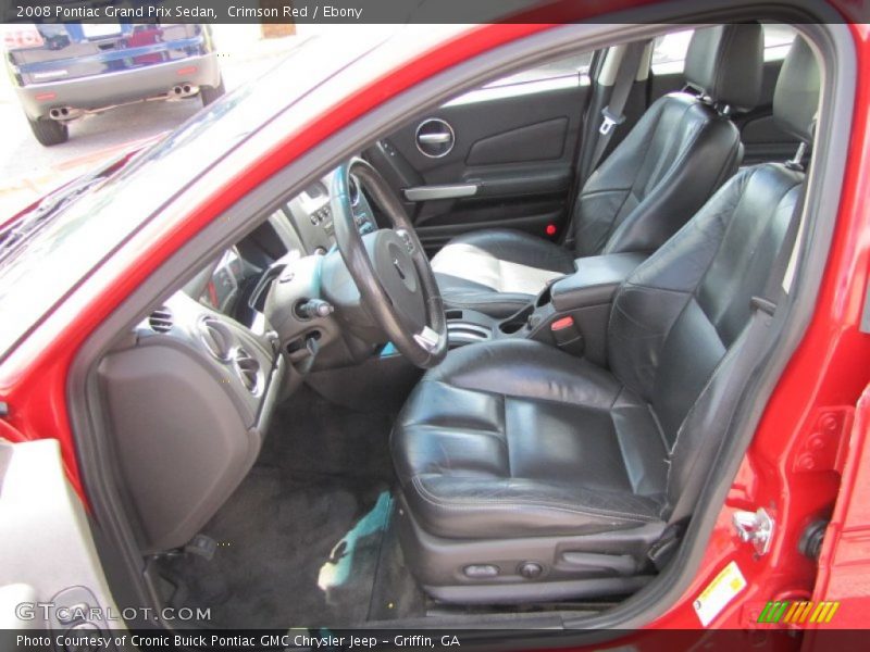  2008 Grand Prix Sedan Ebony Interior