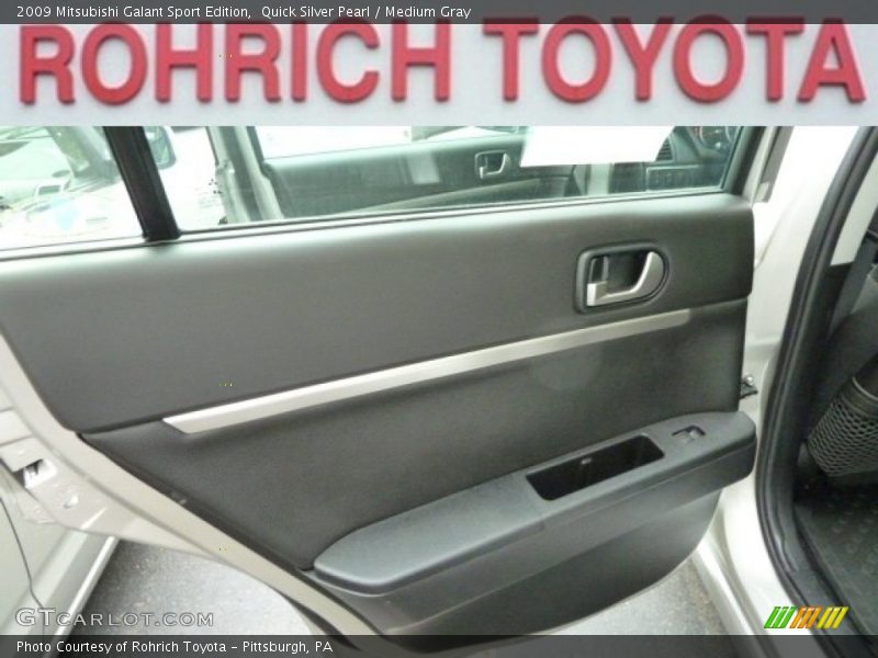 Quick Silver Pearl / Medium Gray 2009 Mitsubishi Galant Sport Edition