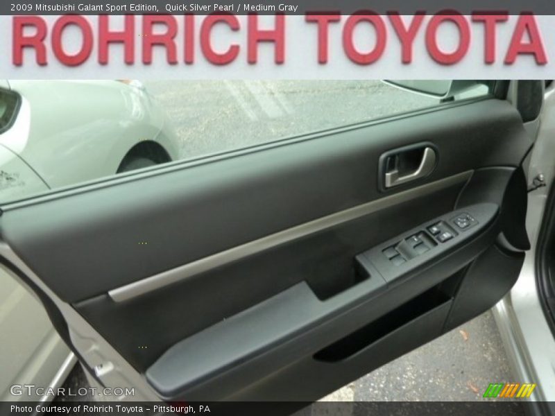 Quick Silver Pearl / Medium Gray 2009 Mitsubishi Galant Sport Edition