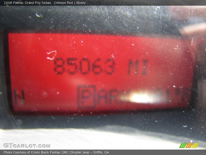 Crimson Red / Ebony 2008 Pontiac Grand Prix Sedan