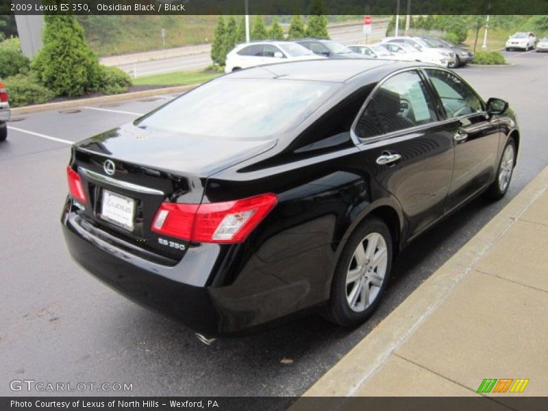 Obsidian Black / Black 2009 Lexus ES 350