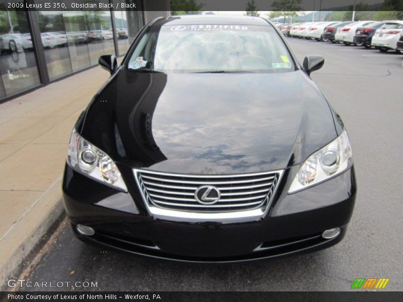 Obsidian Black / Black 2009 Lexus ES 350
