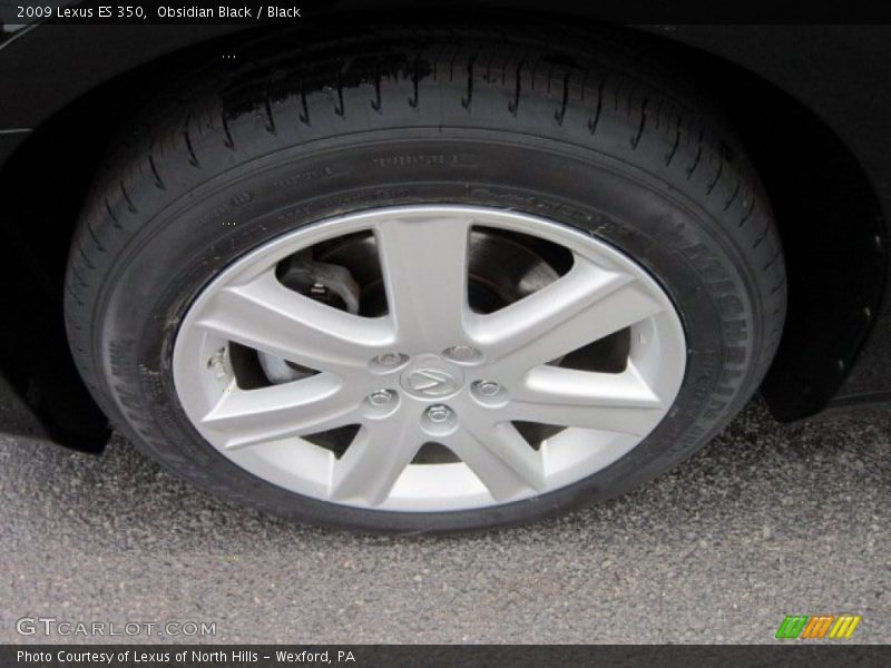 Obsidian Black / Black 2009 Lexus ES 350