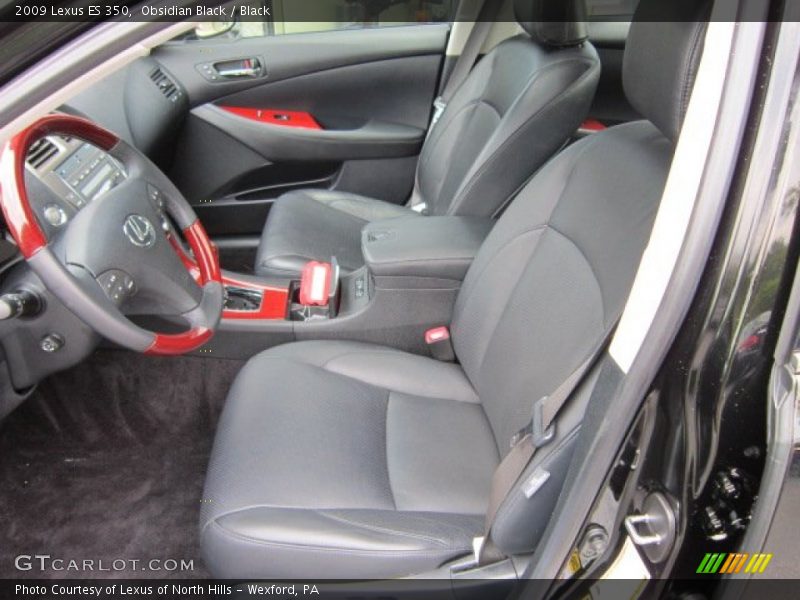 Obsidian Black / Black 2009 Lexus ES 350