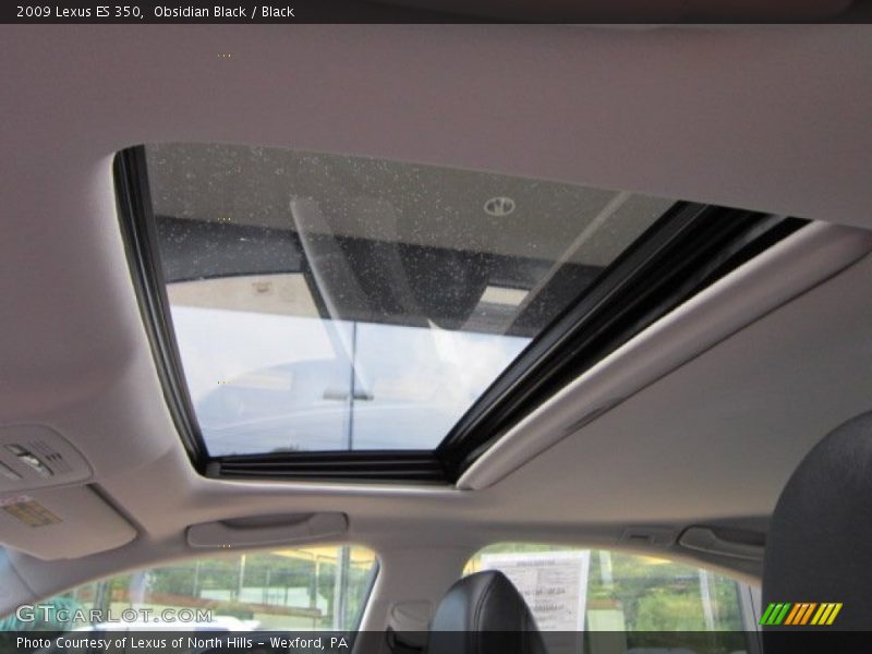 Obsidian Black / Black 2009 Lexus ES 350