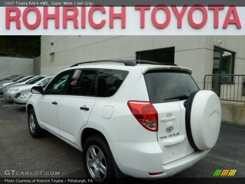 Super White / Ash Gray 2007 Toyota RAV4 4WD