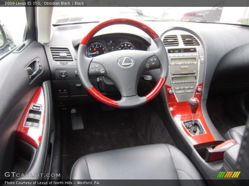 Obsidian Black / Black 2009 Lexus ES 350