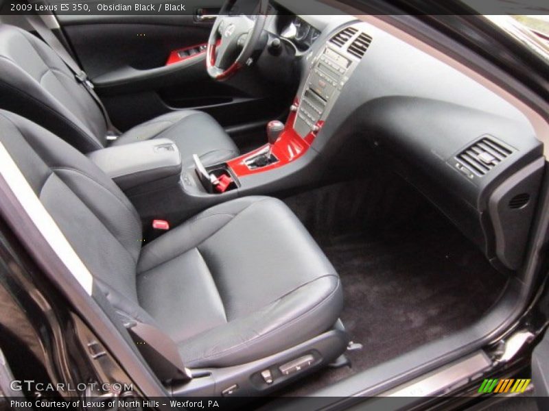 Obsidian Black / Black 2009 Lexus ES 350