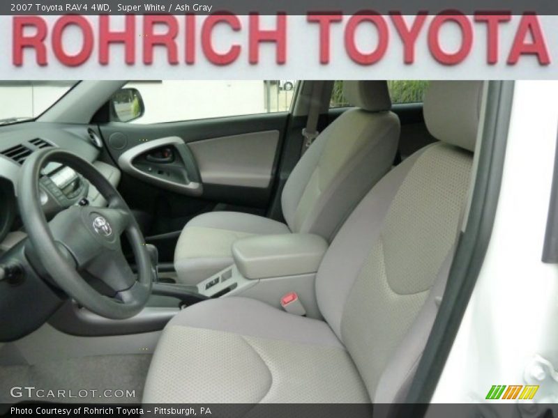 Super White / Ash Gray 2007 Toyota RAV4 4WD