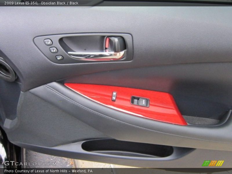 Obsidian Black / Black 2009 Lexus ES 350