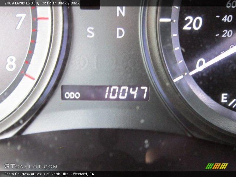 Obsidian Black / Black 2009 Lexus ES 350