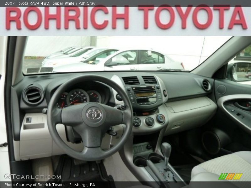 Super White / Ash Gray 2007 Toyota RAV4 4WD