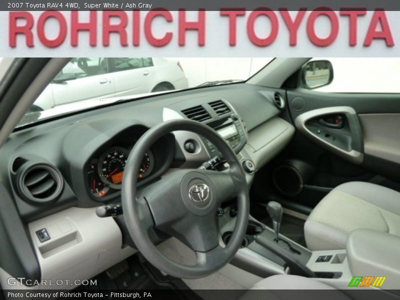 Super White / Ash Gray 2007 Toyota RAV4 4WD