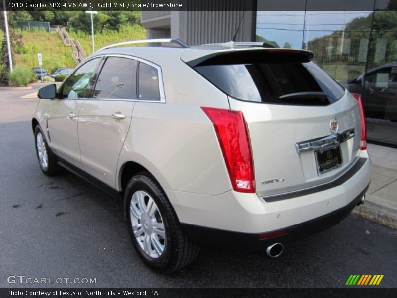 Gold Mist / Shale/Brownstone 2010 Cadillac SRX 4 V6 AWD