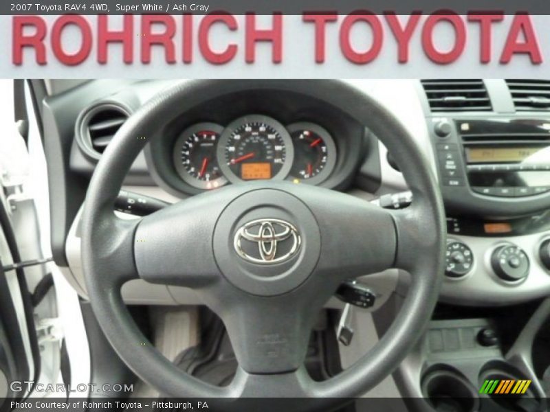 Super White / Ash Gray 2007 Toyota RAV4 4WD