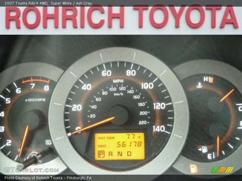 Super White / Ash Gray 2007 Toyota RAV4 4WD