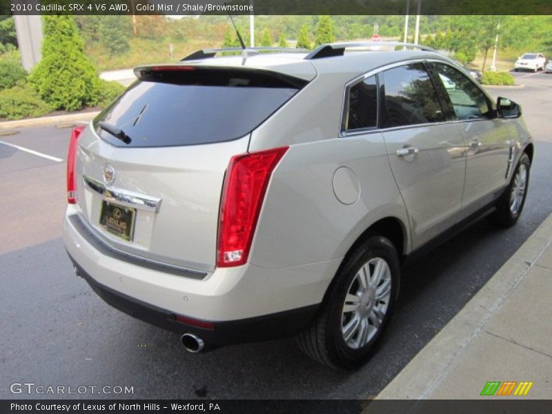 Gold Mist / Shale/Brownstone 2010 Cadillac SRX 4 V6 AWD