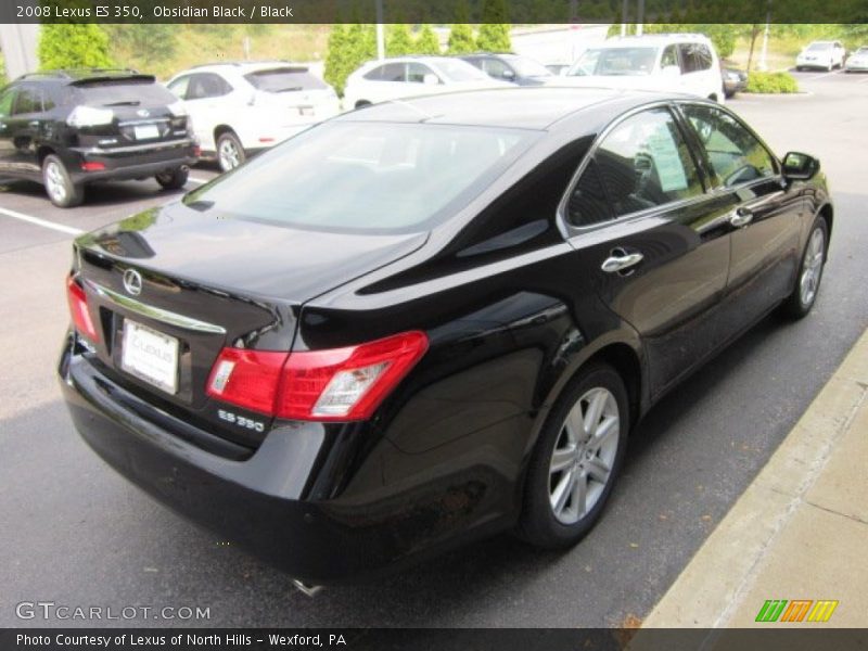 Obsidian Black / Black 2008 Lexus ES 350