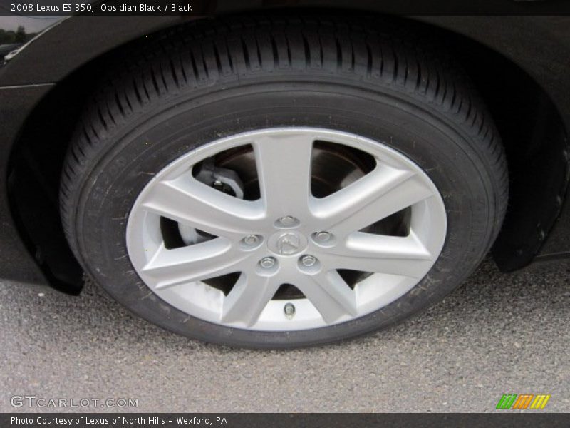 Obsidian Black / Black 2008 Lexus ES 350