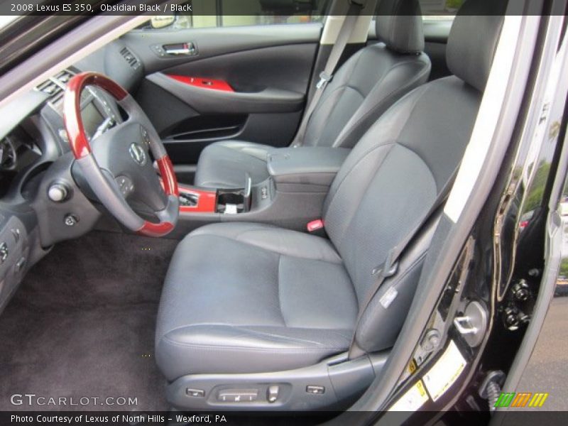 Obsidian Black / Black 2008 Lexus ES 350
