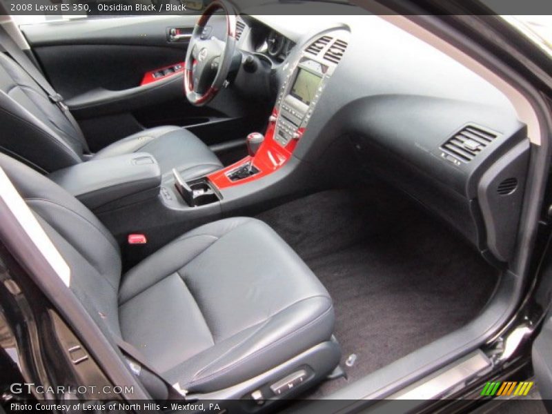 Obsidian Black / Black 2008 Lexus ES 350