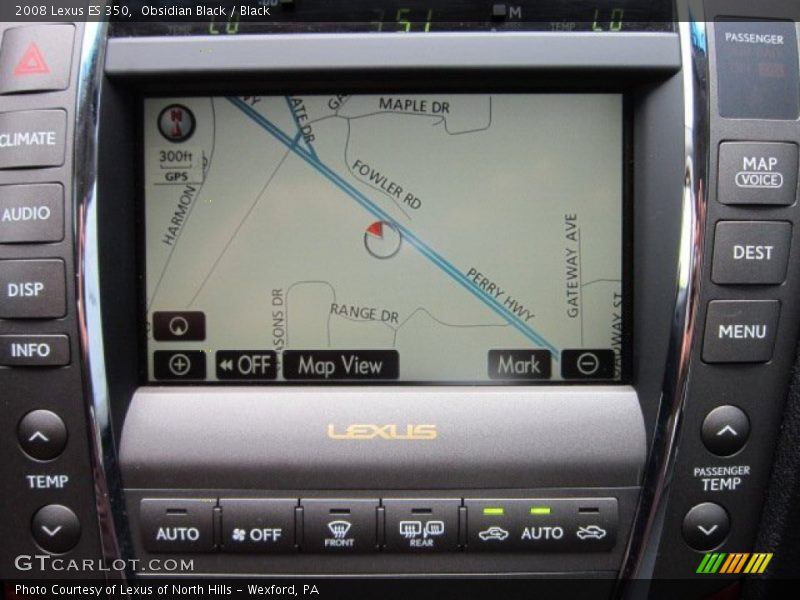 Obsidian Black / Black 2008 Lexus ES 350