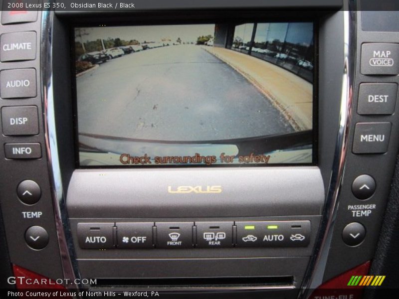 Obsidian Black / Black 2008 Lexus ES 350