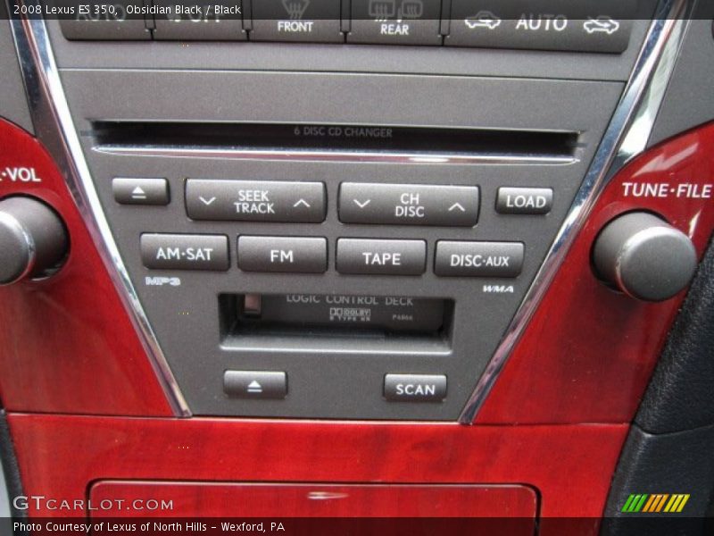 Obsidian Black / Black 2008 Lexus ES 350