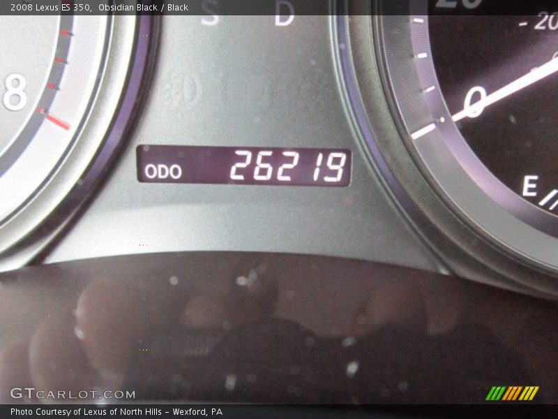 Obsidian Black / Black 2008 Lexus ES 350
