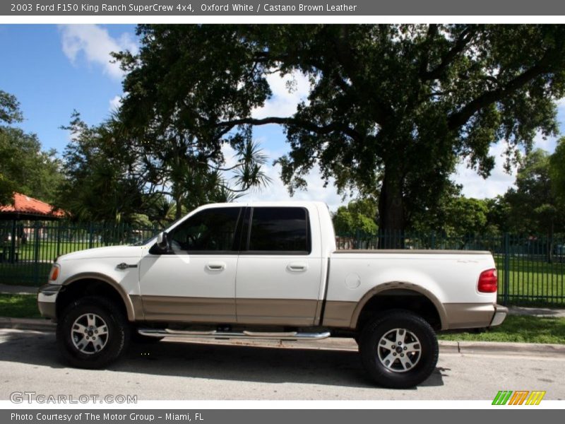 Oxford White / Castano Brown Leather 2003 Ford F150 King Ranch SuperCrew 4x4