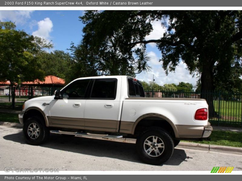 Oxford White / Castano Brown Leather 2003 Ford F150 King Ranch SuperCrew 4x4