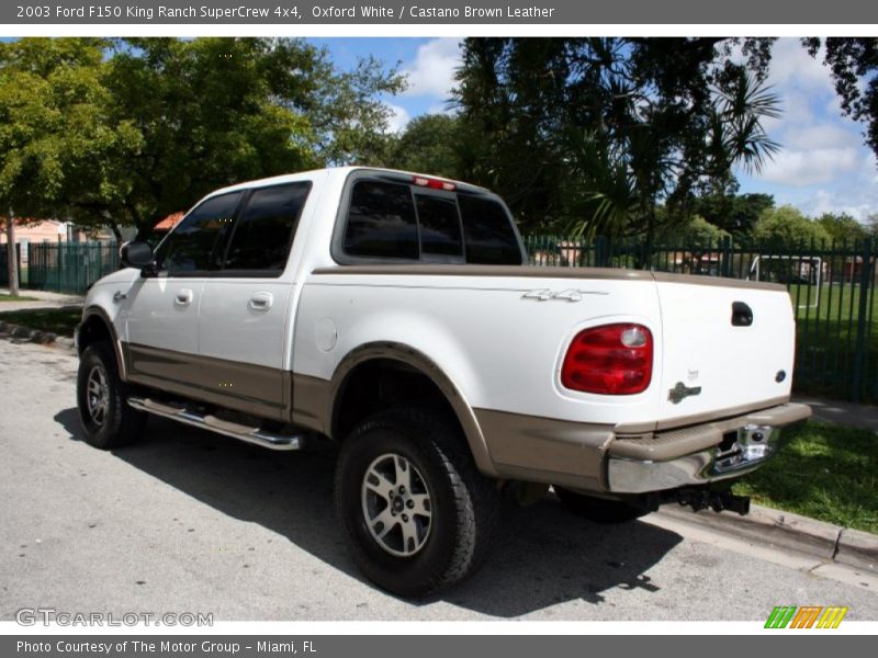 Oxford White / Castano Brown Leather 2003 Ford F150 King Ranch SuperCrew 4x4