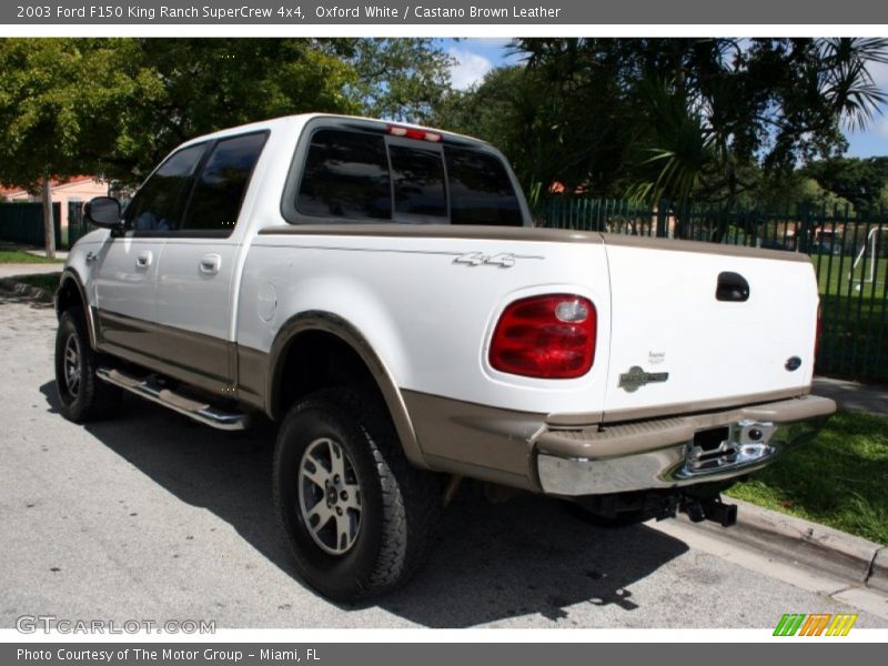 Oxford White / Castano Brown Leather 2003 Ford F150 King Ranch SuperCrew 4x4