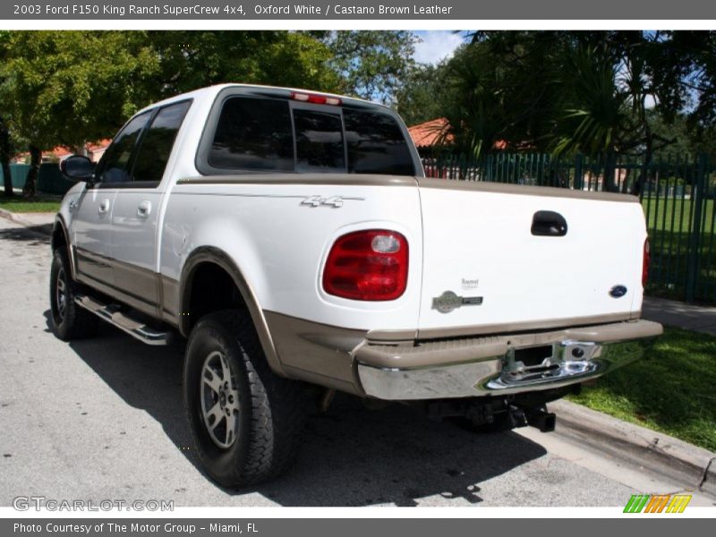 Oxford White / Castano Brown Leather 2003 Ford F150 King Ranch SuperCrew 4x4